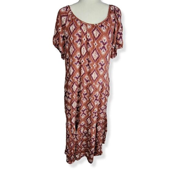 Knox Rose Puff Sleeve Midi Dress Medium - Picture 1 of 4